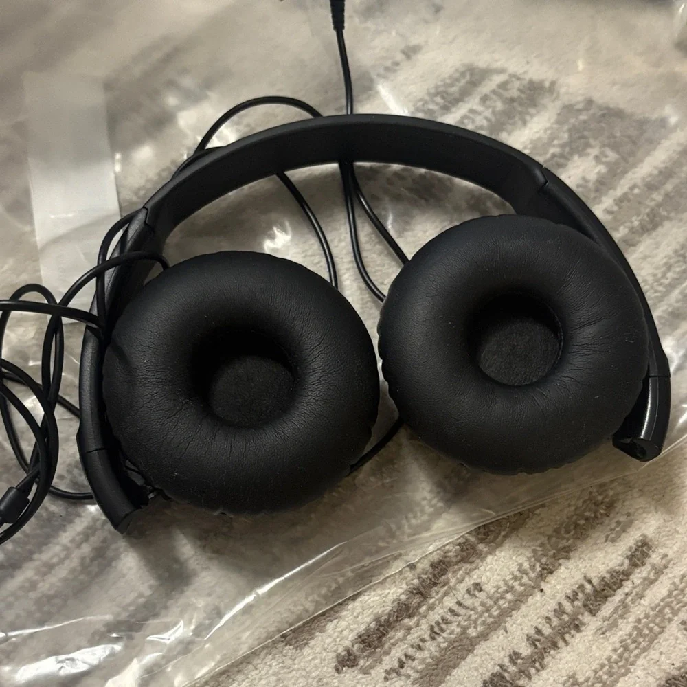 Sony Black Over-Ear Wired Headphones